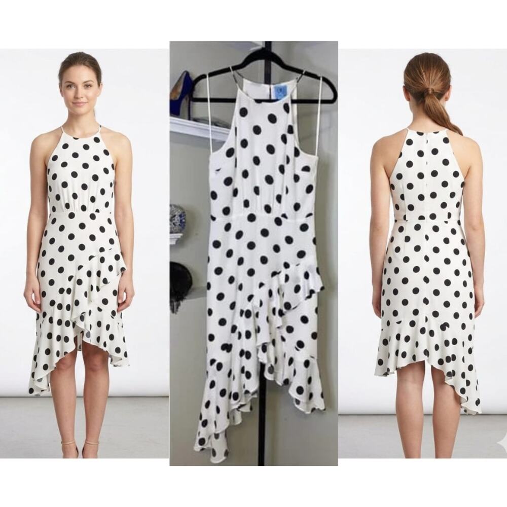 CeCe Polka Dots ruffle dress - Picture 1 of 9